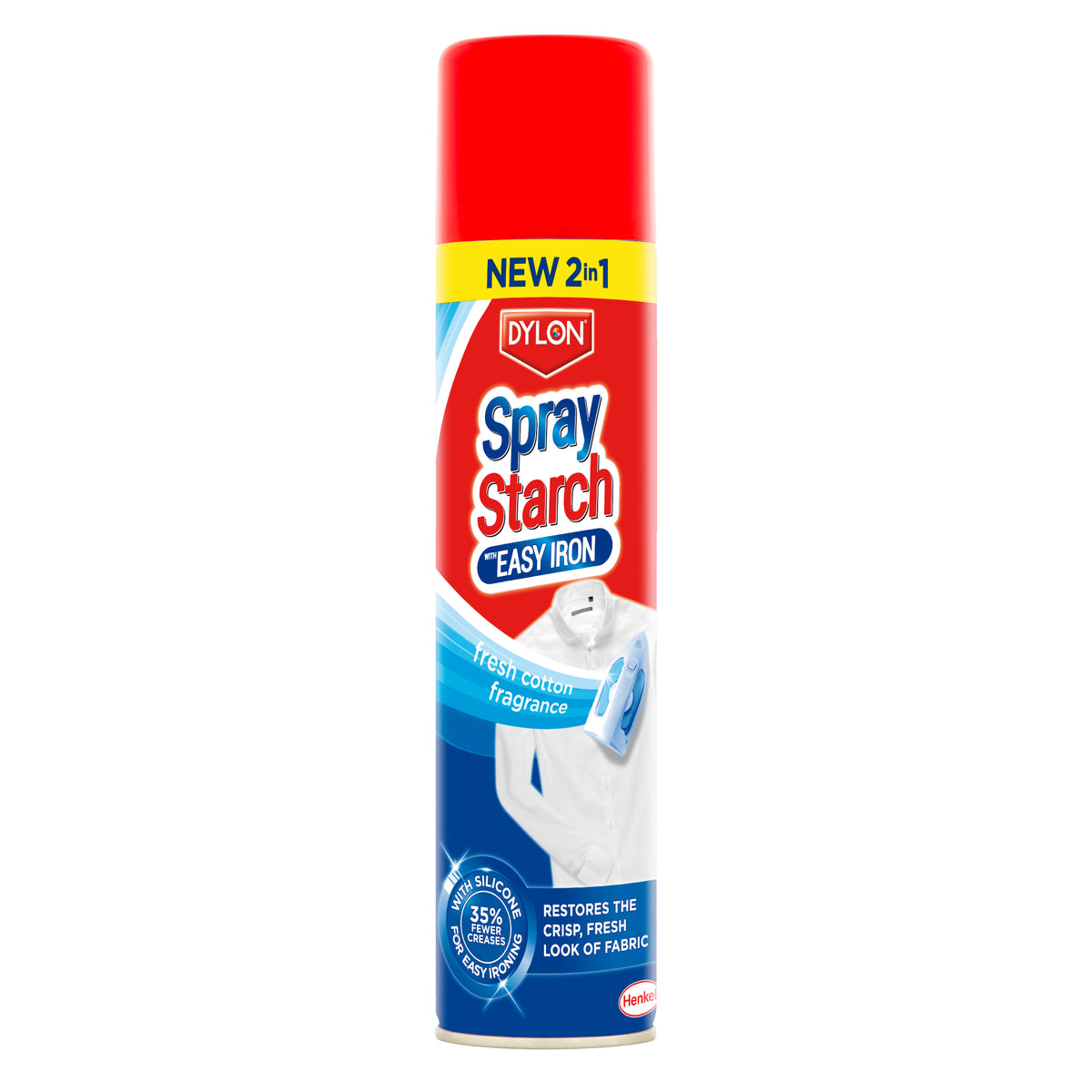 Can of Dylon spray starch with easy iron