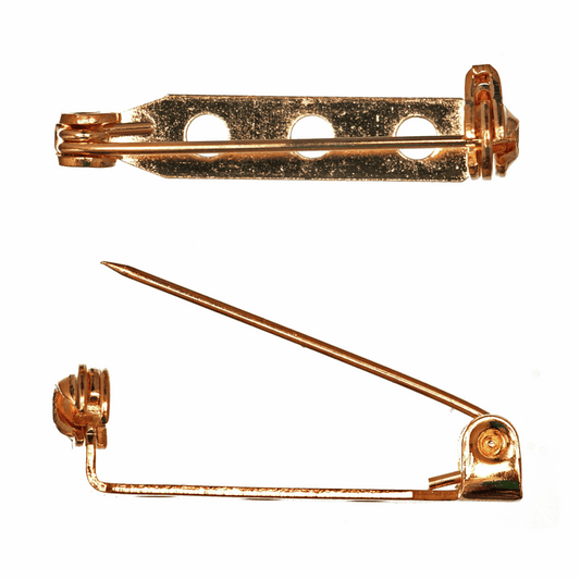 Trimits Gilt Brooch Bar - 25mm (Pack of 2)