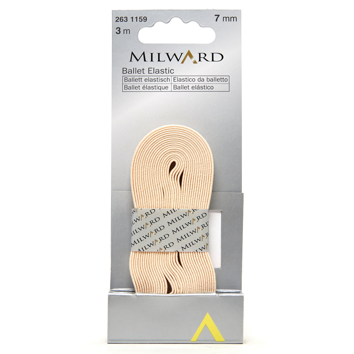 Natural 7mm ballet shoe elastic