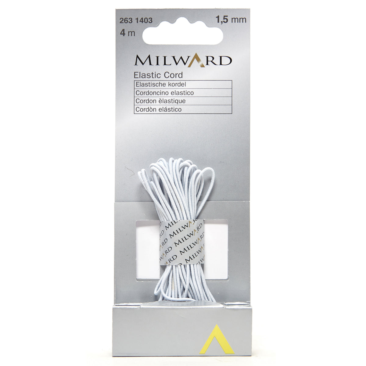 White 1.5mm elastic cord