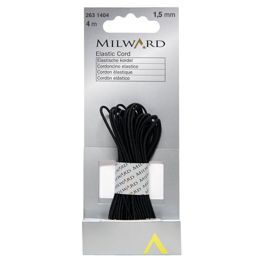 Black 1.5mm elastic cord