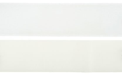 White heavy duty stick-on hook and loop tape