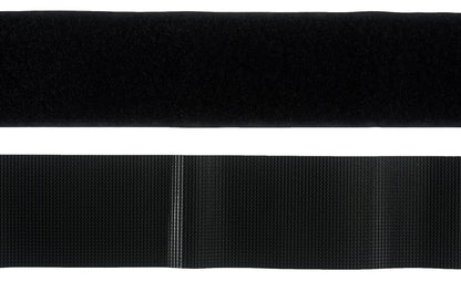 Black heavy duty stick-on hook and loop tape