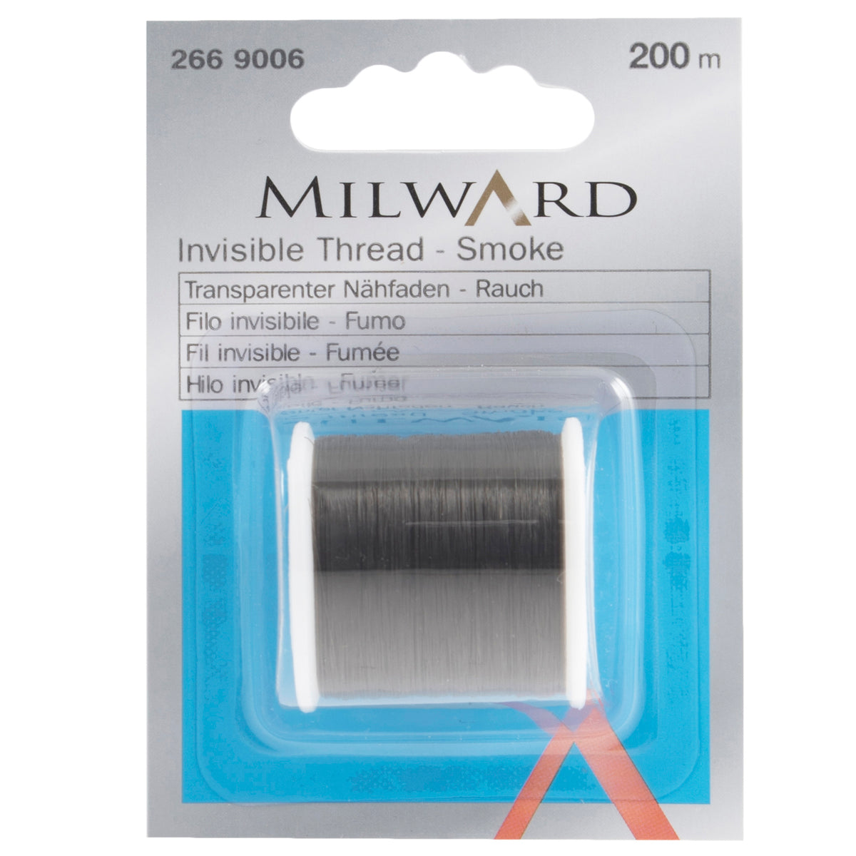 Spool of smoke invisible nylon thread