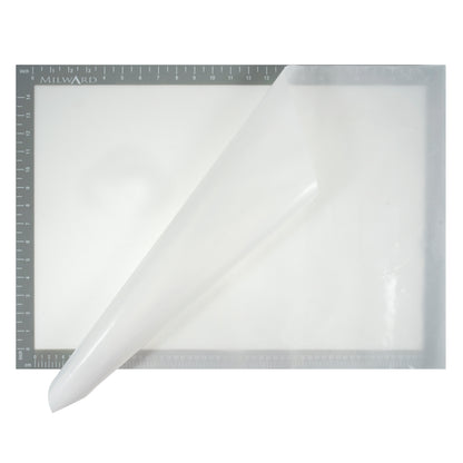 Clear silicone coated fibreglass fusing mat