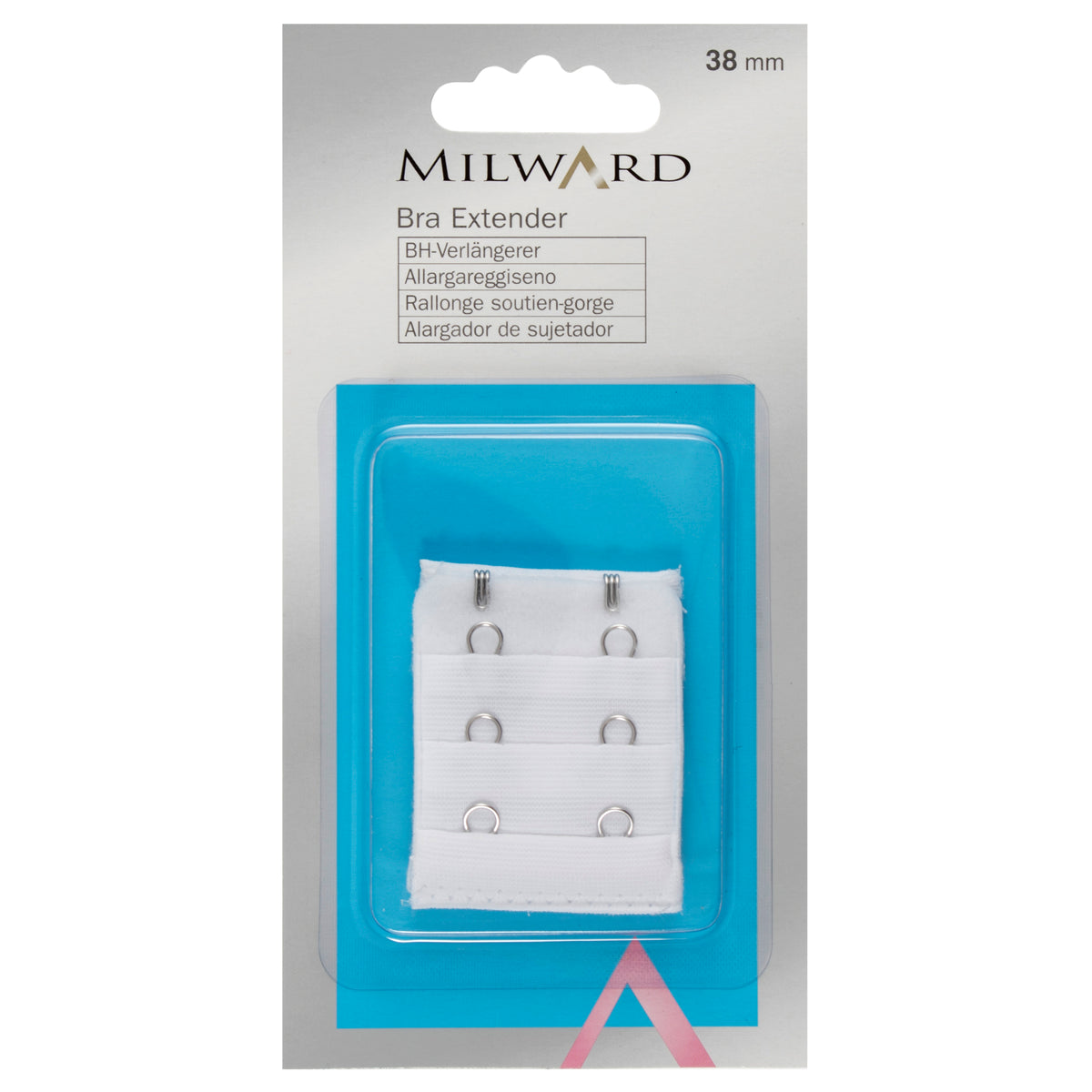 Milward 38mm white bra extender