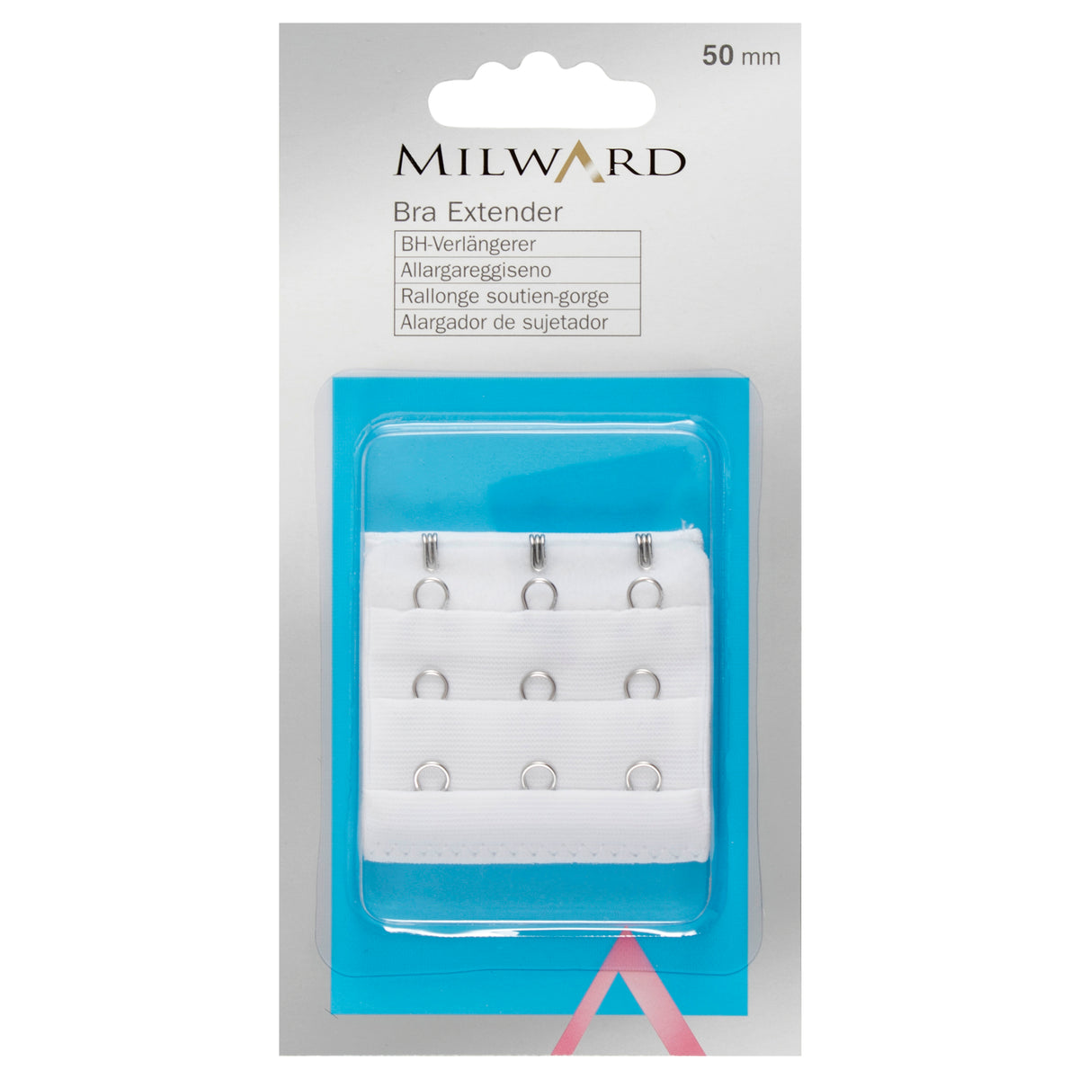 Milward 50mm white bra extender