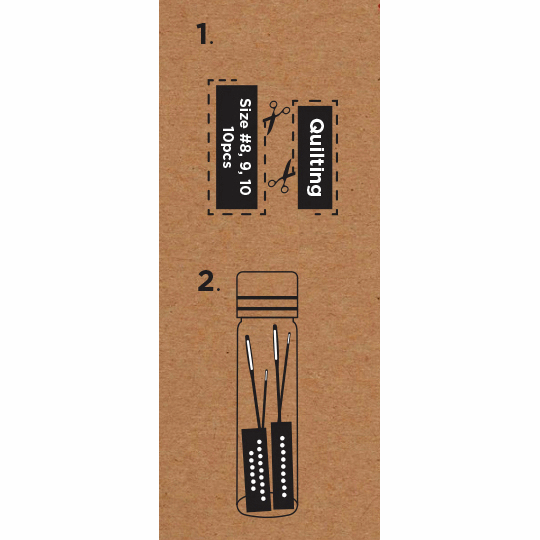 Premium Hand Sewing Needles x 10 - Sizes 8-10 *Hemline Gold Edition*