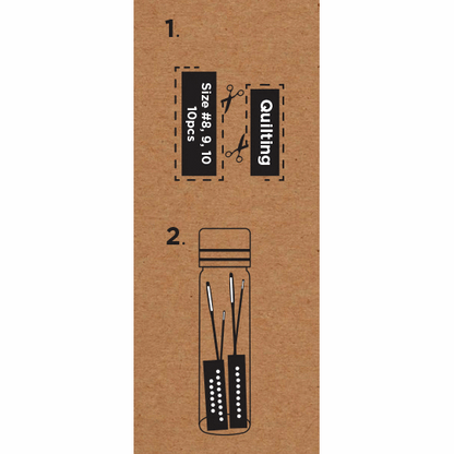 Premium Hand Sewing Needles x 10 - Sizes 8-10 *Hemline Gold Edition*