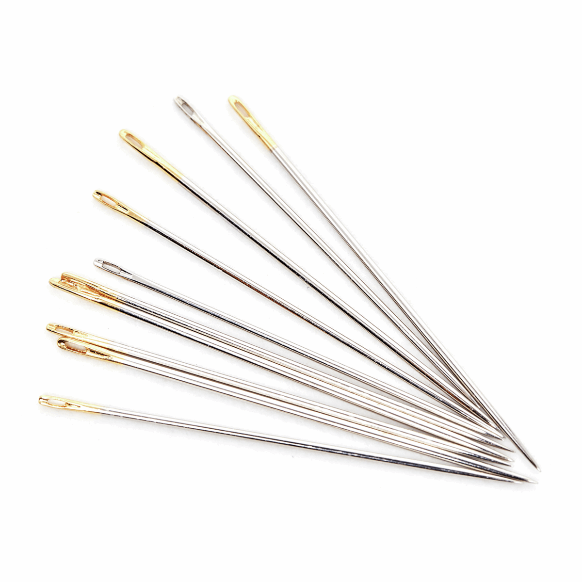 Premium Hand Sewing Needles x 10 - Sizes 8-10 *Hemline Gold Edition*