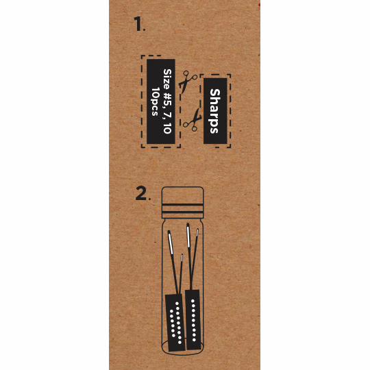 Premium Hand Sewing Needles x 10 - Sizes 5-10 *Hemline Gold Edition*