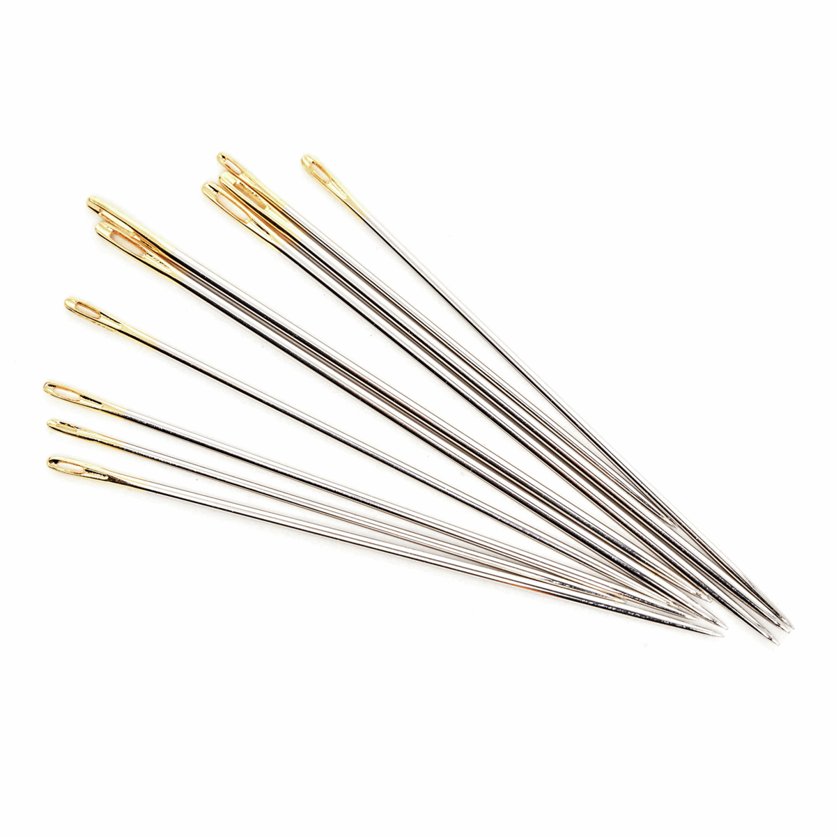Premium Hand Sewing Needles x 10 - Sizes 5-10 *Hemline Gold Edition*