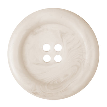 ABC 4 Hole Polyester Button 34mm - Cream