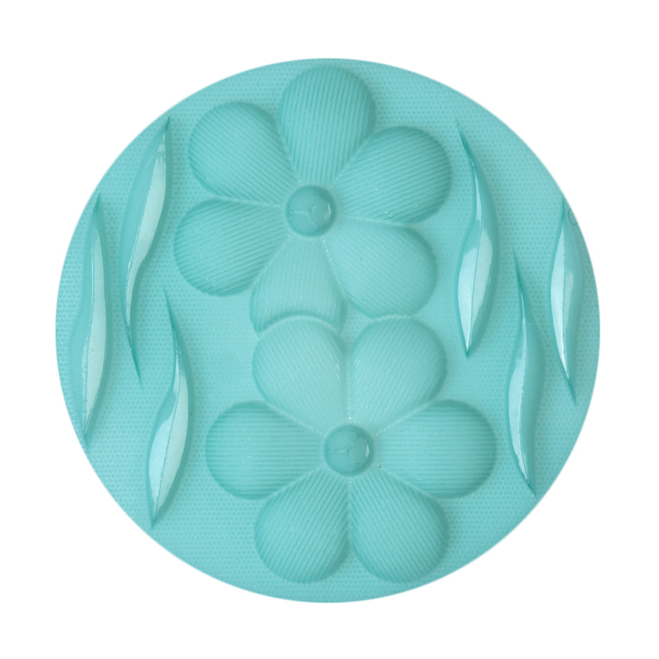 ABC Polyester Shank Button 29mm - Turquoise