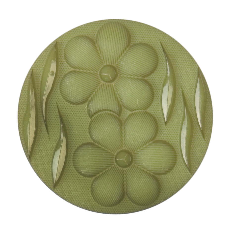 ABC Polyester Shank Button 29mm - Green