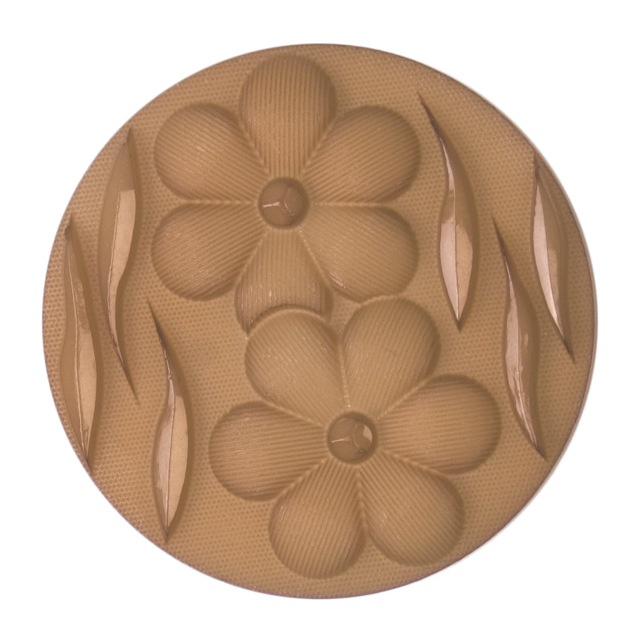 ABC Polyester Shank Button 29mm - Brown