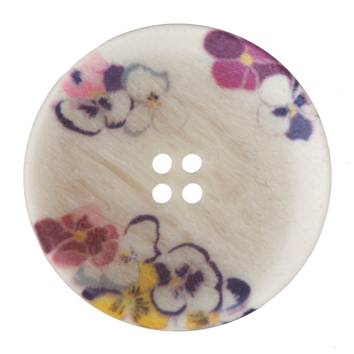 ABC Printed and Engraved Button 28mm - Multi Print 1