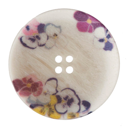 ABC Printed and Engraved Button 28mm - Multi Print 1