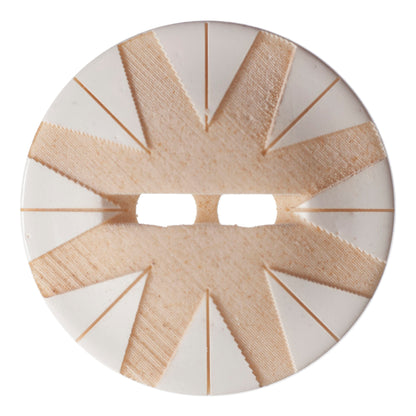 ABC Fashion Button 25mm - White