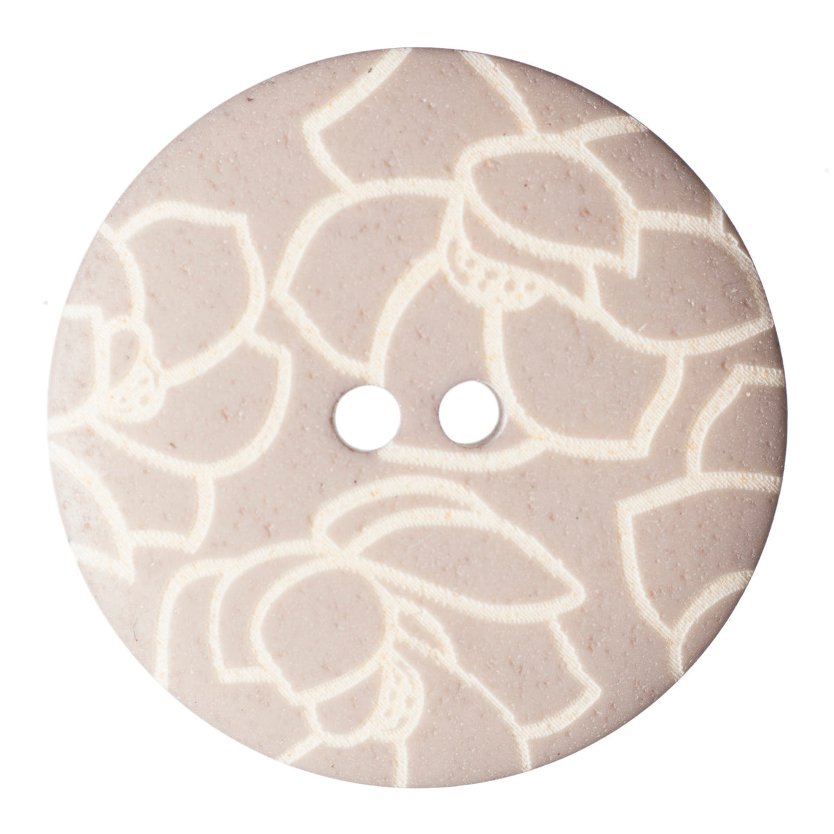 ABC Printed and Engraved Button 28mm - Grey