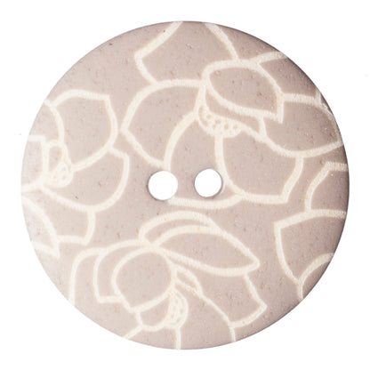 ABC Printed and Engraved Button 28mm - Grey
