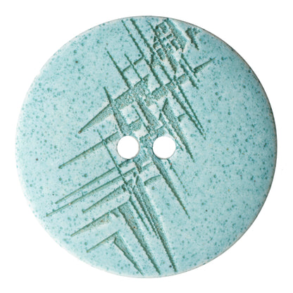 ABC Printed and Engraved Button 28mm - Green Turquoise 1
