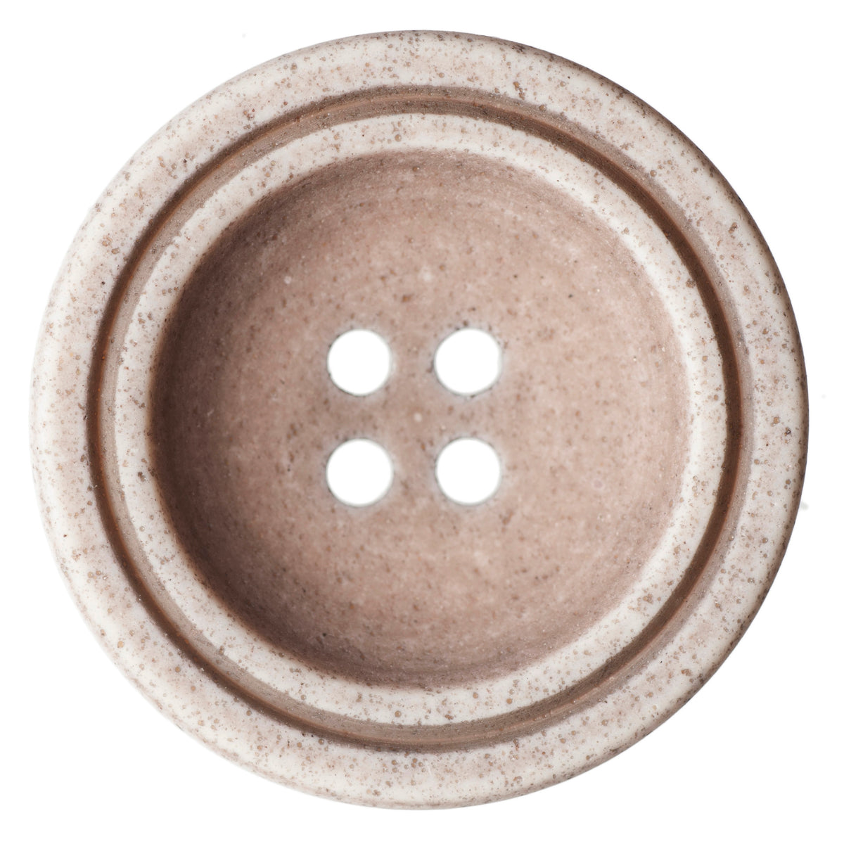 ABC Printed and Engraved Button 28mm - Beige 2