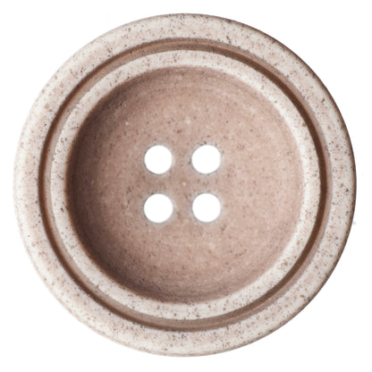 ABC Printed and Engraved Button 28mm - Beige 2