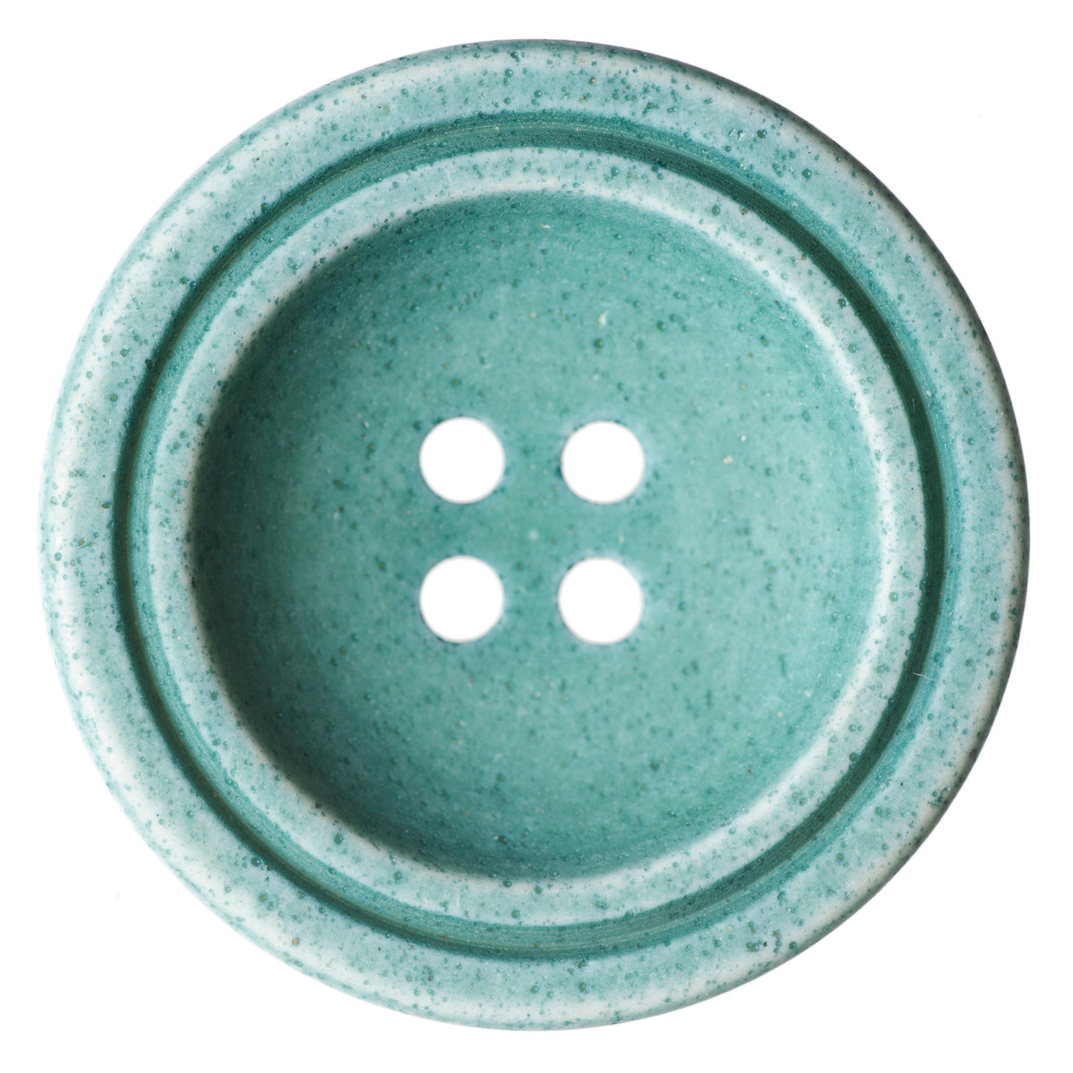 ABC Printed and Engraved Button 28mm - Green Turquoise 2