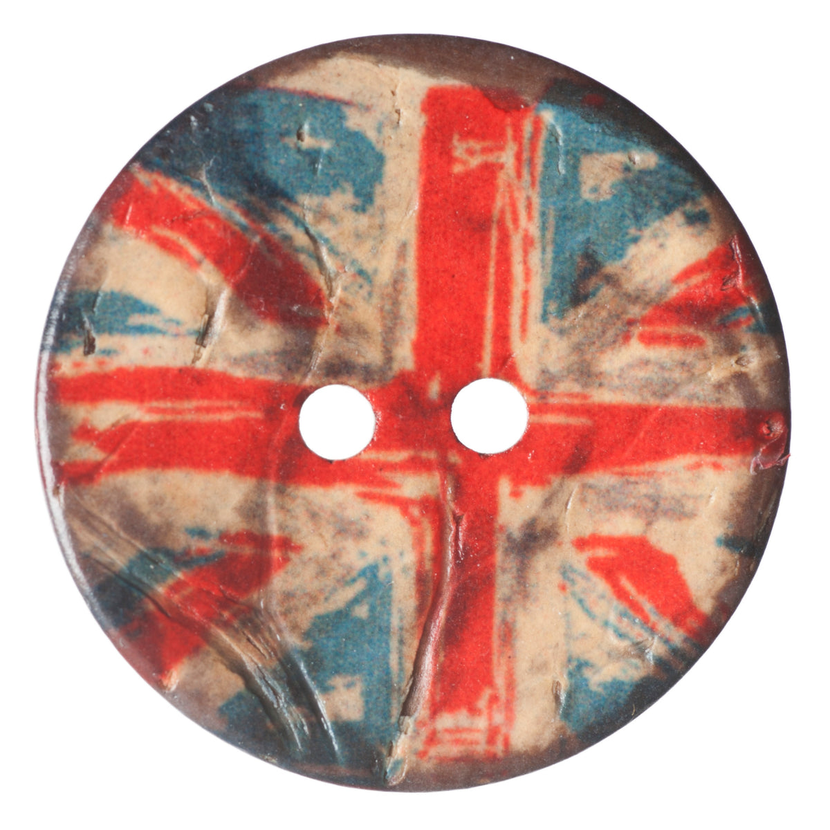 ABC Fashion Button 25mm - Coconut Multi 1