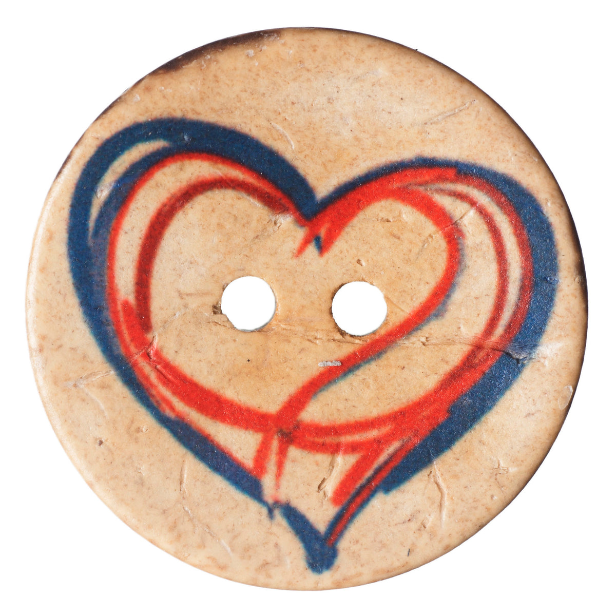 ABC Fashion Button 25mm - Coconut Multi 2