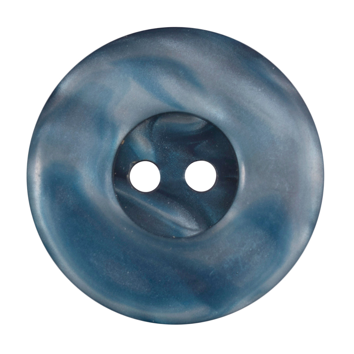 ABC 2 Hole Polyester Button 27.5mm - Blue