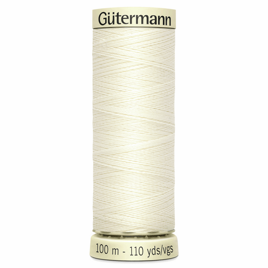 Gutermann Sew-All Thread 100m - Ivory (#001)