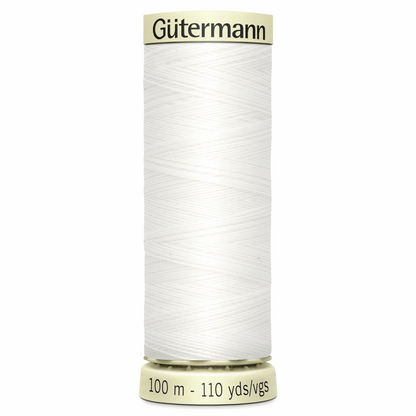 Gutermann Sew-All Thread 100m - White