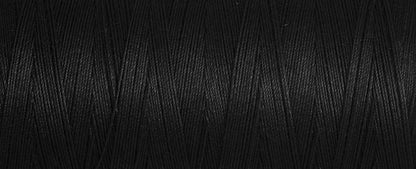 Black spool of Gutermann natural cotton thread