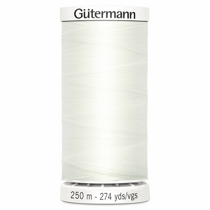 Gutermann Sew-All Thread 250m - Bridal White (#111)
