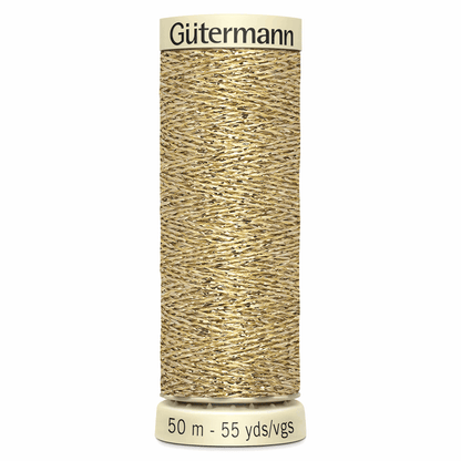 Gutermann Gold Metallic Effect Thread - 50m
