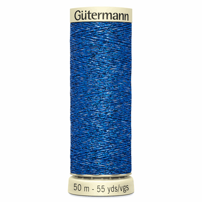 Gutermann Royal Blue Metallic Effect Thread - 50m