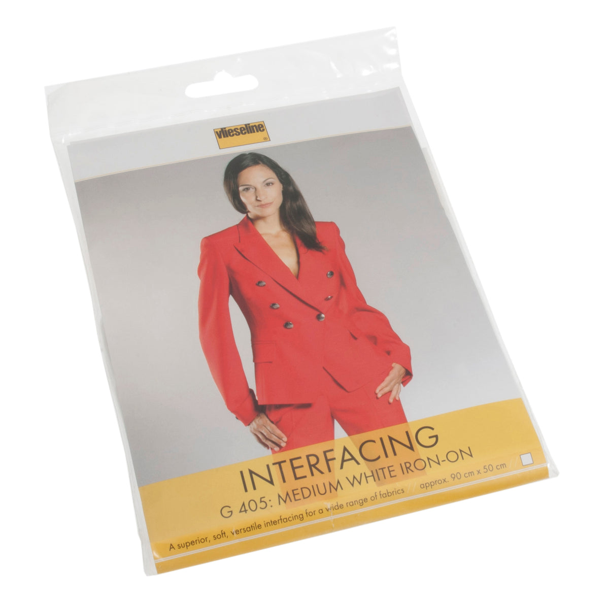 Pack of white Vlieseline medium iron-on interfacing