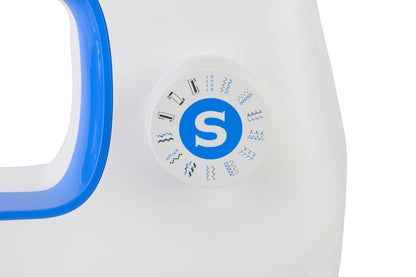 Singer M3205 Azure Edition Sewing Machine with Free Carry Bag worth £35 - Auto threader, 23 stitch patterns, overlocking and stretch stitches - Latest 2026 model year