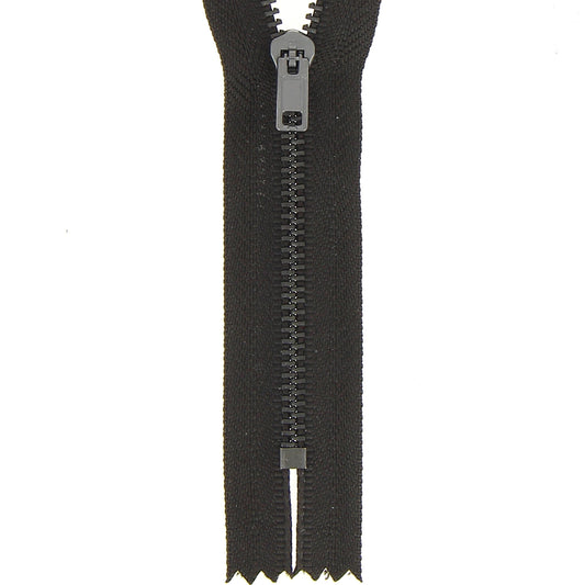 Dark Brown Milward 10cm metal trouser zip