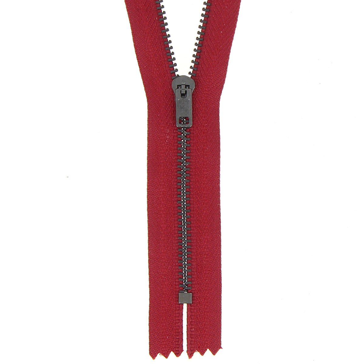 Red Milward 12cm metal trouser zip