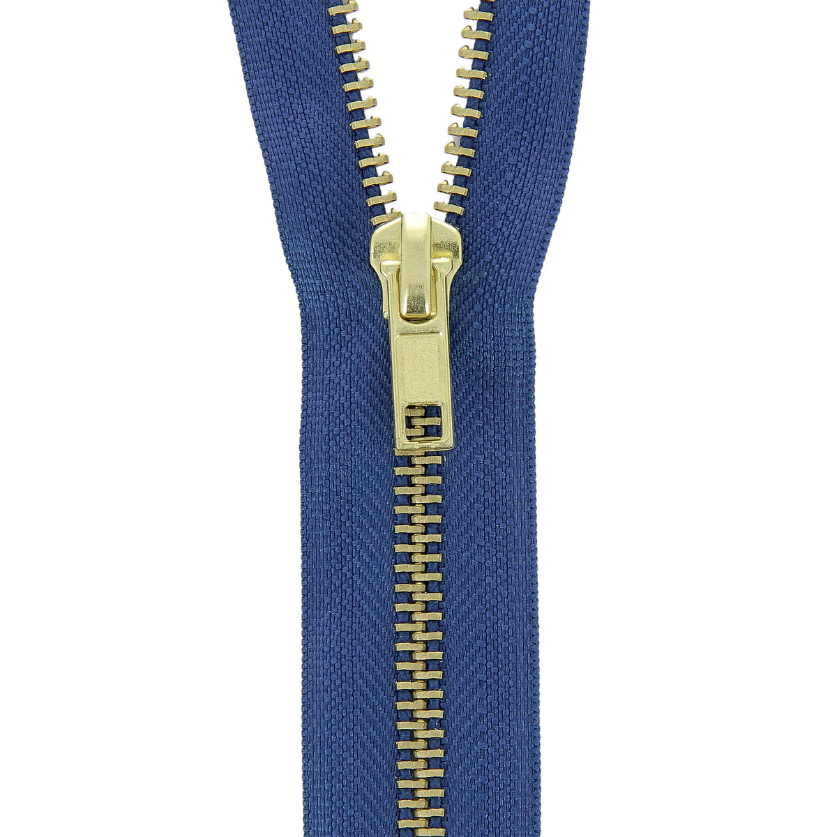Mid Royal Blue Milward open-end brass jacket zip, 30cm
