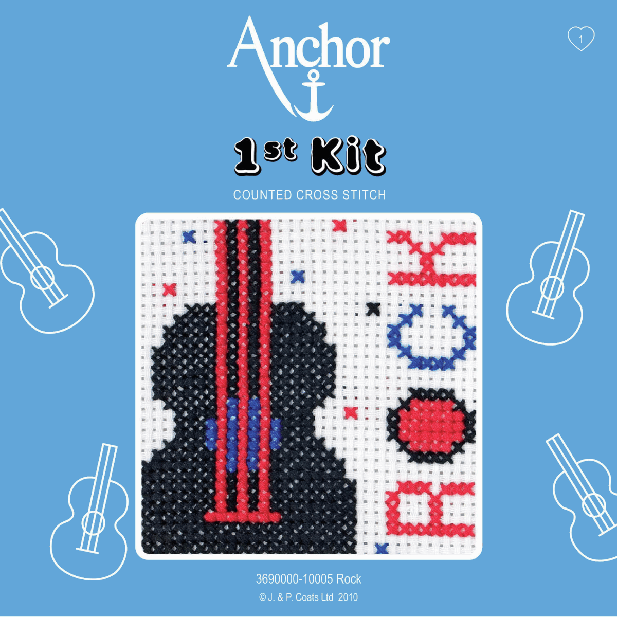Anchor My 1st Counted Cross Stitch Kit - Rock