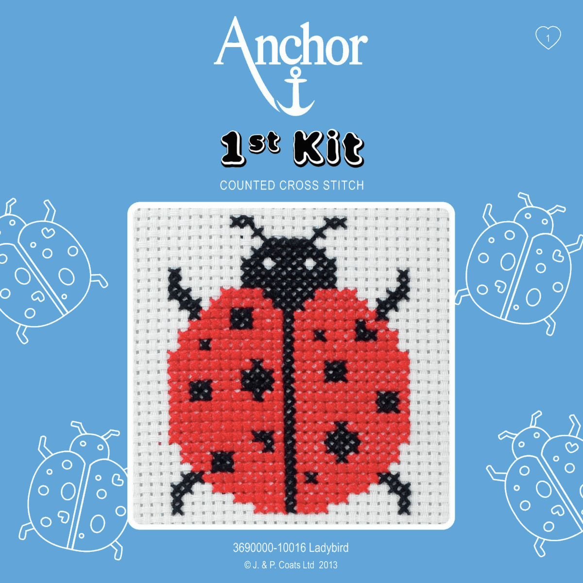 Anchor My 1st Counted Cross Stitch Kit - Ladylike
