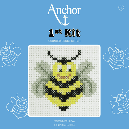 Anchor My 1st Counted Cross Stitch Kit - Bee
