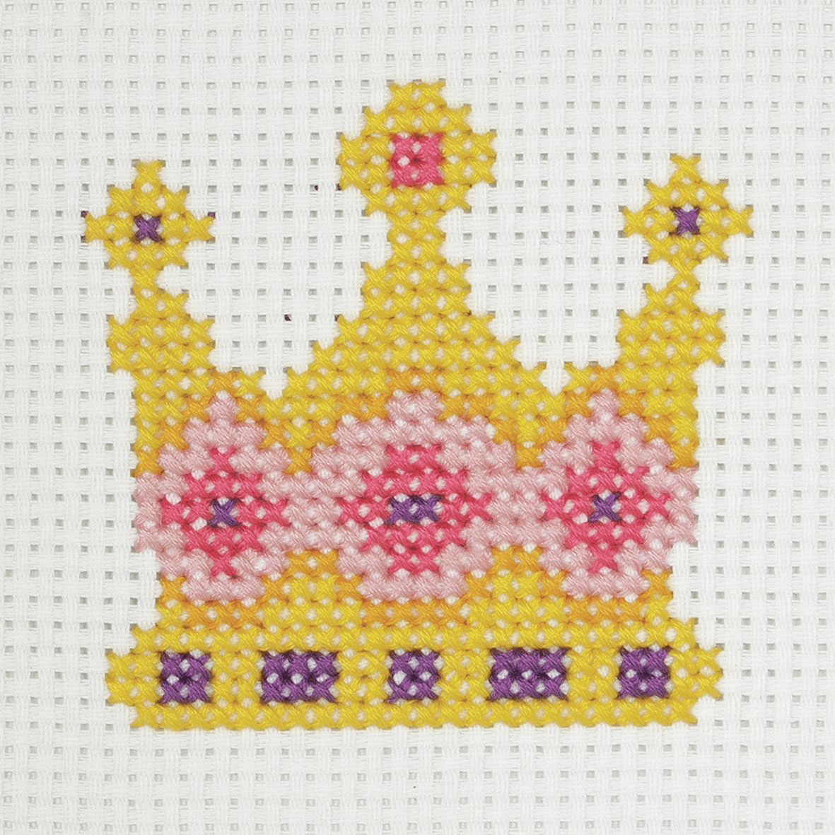 Anchor My 1st Counted Cross Stitch Kit - Crown