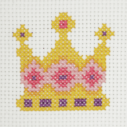 Anchor My 1st Counted Cross Stitch Kit - Crown