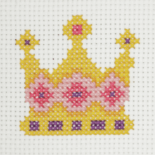 Anchor My 1st Counted Cross Stitch Kit - Crown