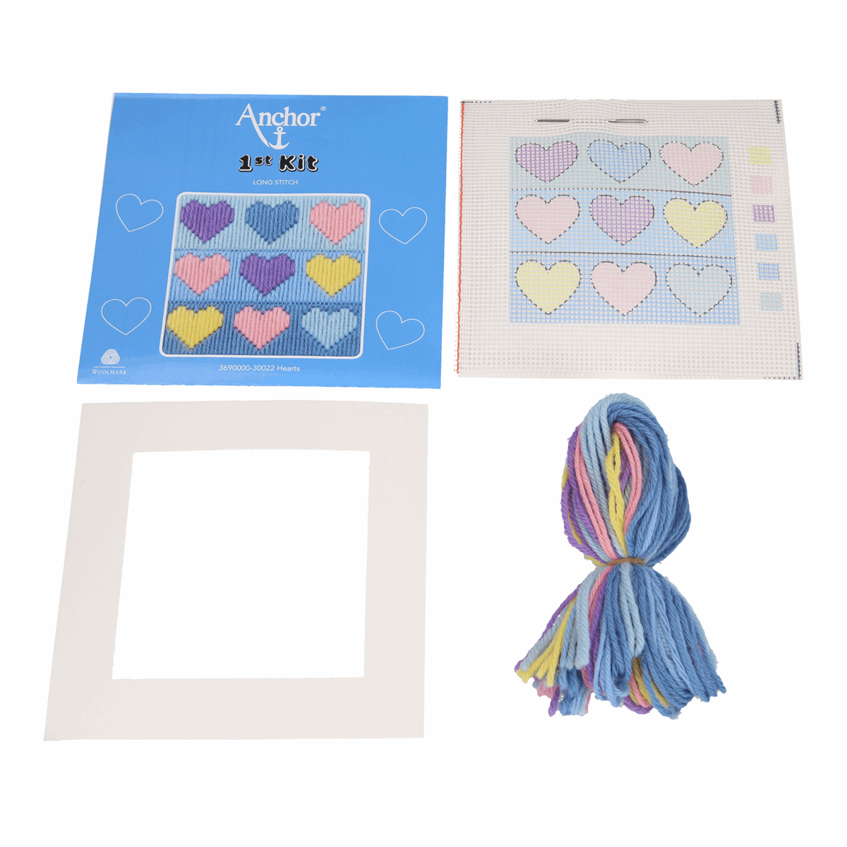 Anchor My 1st Long Stitch Kit - Hearts